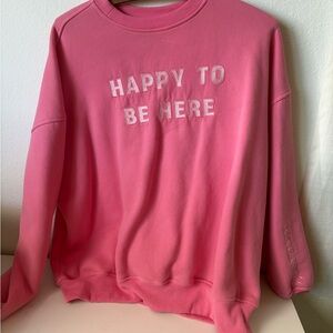 Sunkissed Coconut Pink Oversized Crewneck
